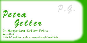 petra geller business card